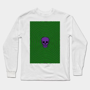 Hypnotic Skull Spiral Long Sleeve T-Shirt